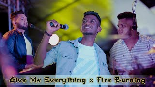 Give Me Everything X Fire Burning Cover By The 7 Notes Band Live