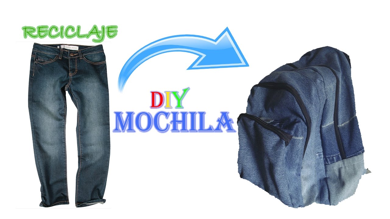 MOCHILA DE JEAN | RECICLAJE | DIY - YouTube