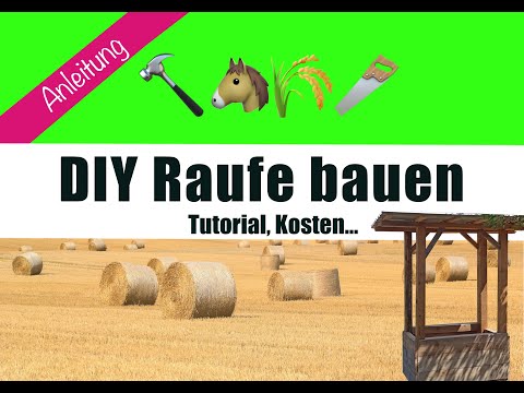 DIY Heuraufe aus Holz
