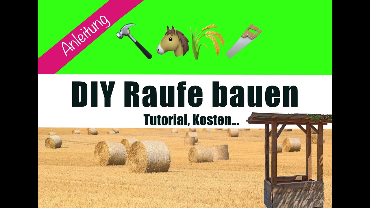 DIY Heuraufe aus Holz
