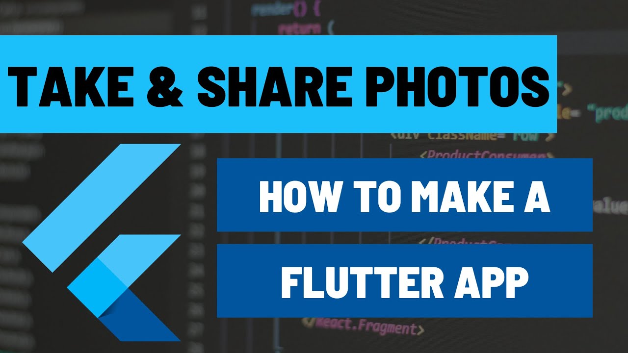 How to Take Photos and Share Photos in your Flutter Apps Using camera ...