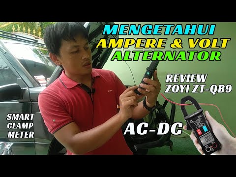 Cara mengetahui Ampere dan Voltage dari Alternator, Review Clamp Meter ZOYI ZT-QB9