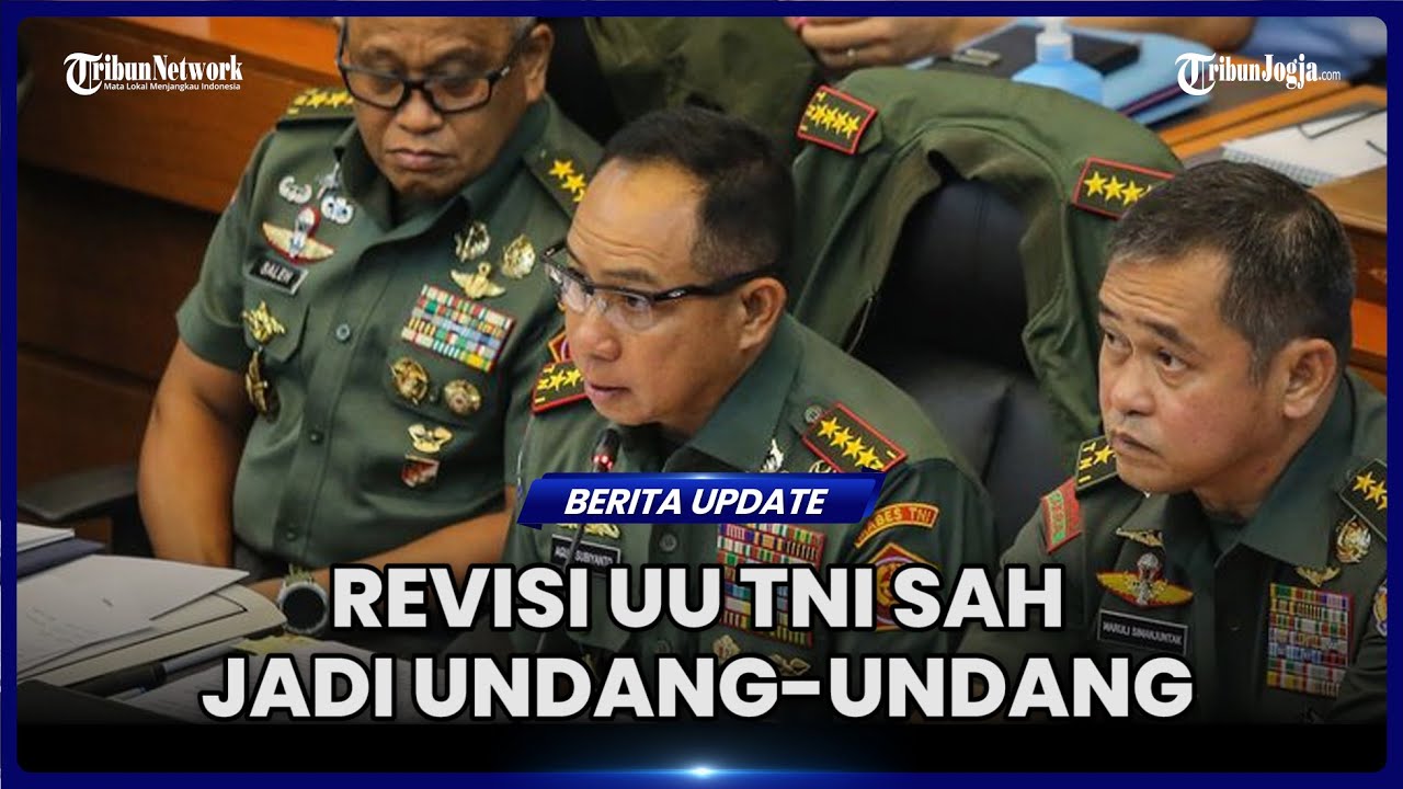 TAK PEDULIKAN PENOLAKAN RAKYAT, DPR RI SAHKAN REVISI UU TNI