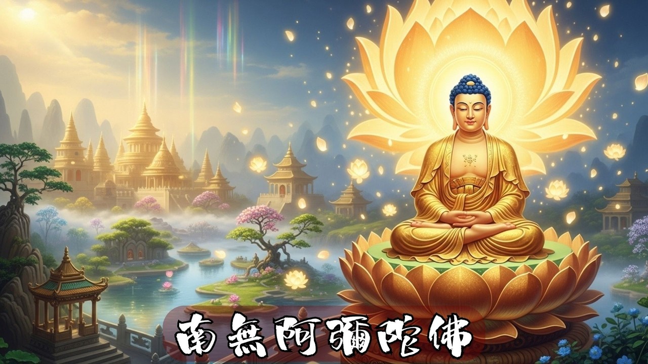 🌸 南無阿彌陀佛 Namo Amituo Fo 🌸｜溫潤聖號梵音 · 靜心專念 · 心境安穩 · 光明守護 · 吉祥隨行