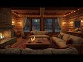 Quiet Winter Fireplace Jazz ❄️ Soft Crackling Fire for Deep Work & Creative Focus