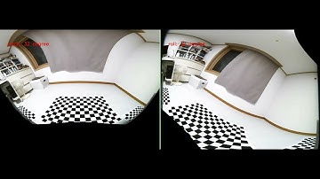 Rear camera rotation relative to the world coordinate system