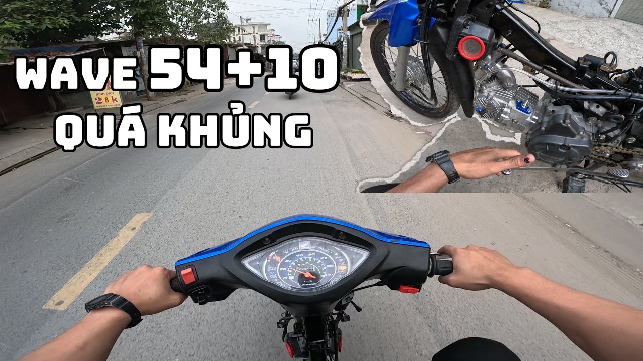 TOANBLACK WAVE 54+10 BÁ ĐẠO THẬT SỰ 28HP CHẠY KHỦNG KHIẾP CỠ NÀO | VLOG