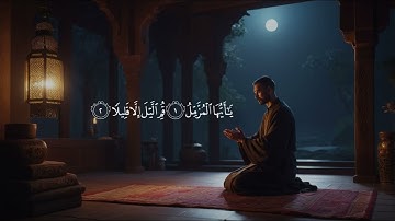 "يا أيها المزمل قم الليل إلا قليلا" بصوت القارئ عبدالرحمن مسعد.