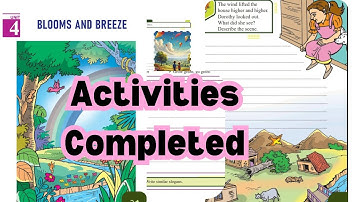 Blooms and Breeze|Unit 4|Activities completed|Class 3|Kerala State Syllabus