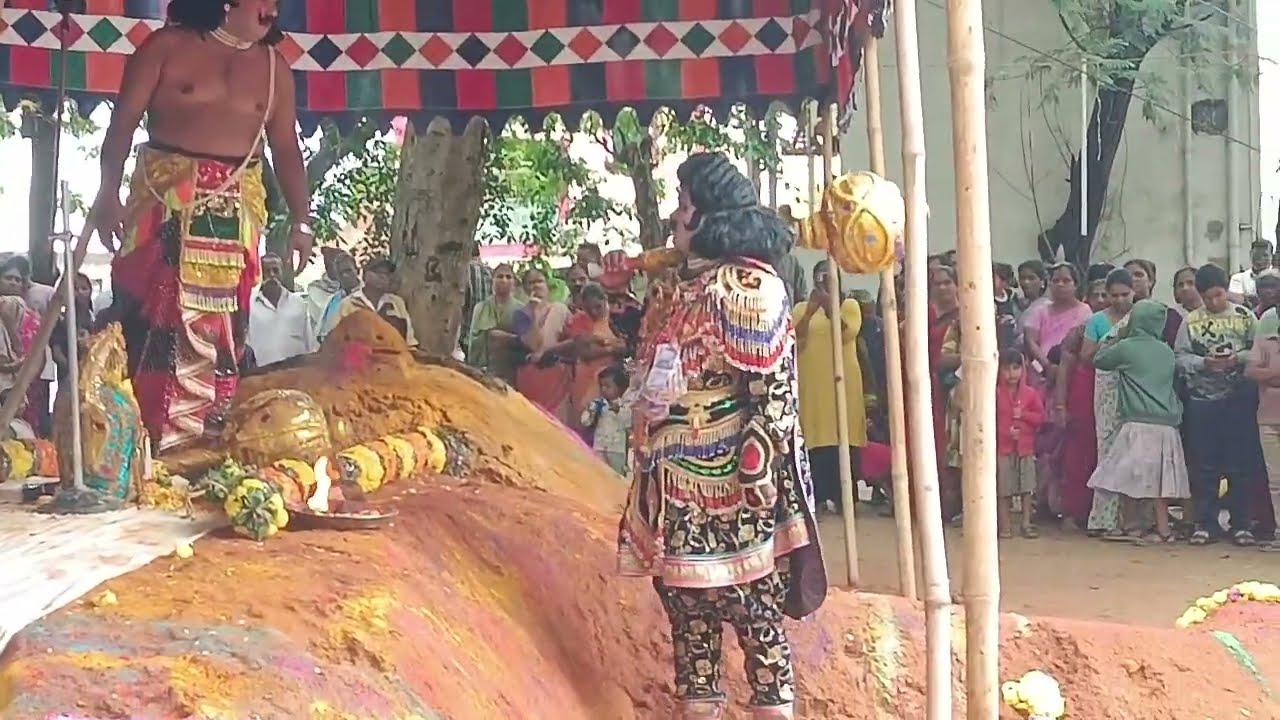 💐💐💐జీవకోన మహాభారతం లో   దుర్యోధన వధ నాటకం 💐💐💐