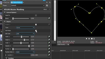 The Bezier Mask and Motion Tracking tools in Vegas Movie Studio Platinum 16