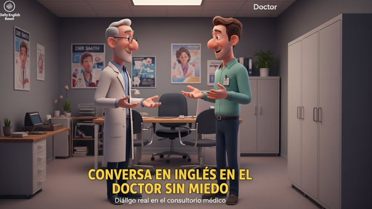 Visita al Doctor en Inglés 🩺 | Habla inglés con confianza | Diálogo Fácil para Aprender Inglés (A2)