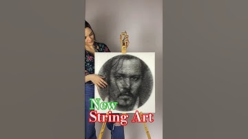 Custom One Srting painting String Art/How To Make String Art/Neymar Thread Art #shorts #art