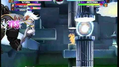 MvC2 Online (360): Brett (MSP) vs Omega Weapon X (Storm/Sent/Cap) 9 .:9.12.10:.