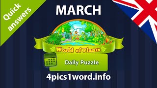 Daily Puzzle 🇬🇧 March 2024 4 Pics 1 Word ❤️ World of Plants Answers! screenshot 4