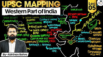 UPSC Geography Mapping Series 2026–27 | Western Part of India | Lec 05 | StudyIQ IAS