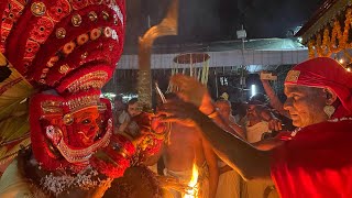 Theyyam with fire - Puthiya Bhagavathi | Must watch Theyyam