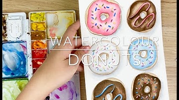 Watercolour Donuts