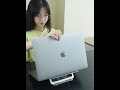 WIWU MacBook 筆記型電腦專用散熱支架 鋁合金桌面增高散熱支架-銀色 product youtube thumbnail