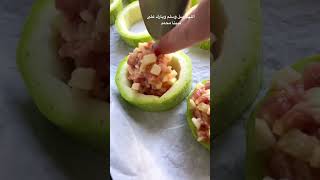 Zucchini stuffed with meat../كوسا محشية باللحمة 