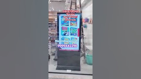 Video Standee manufacturing | Digital Signage Totem Kiosk | Free standing digital signage standee