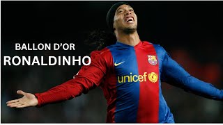 RONALDINHO GAUCHO WINNING BALLON D'OR 2005