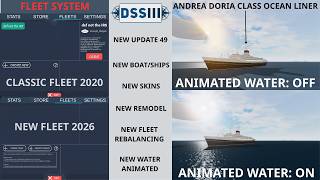 New Update 49: Andrea Doria, Fleet System And Many More. | Roblox Dynamic Ship Simulator 3 |