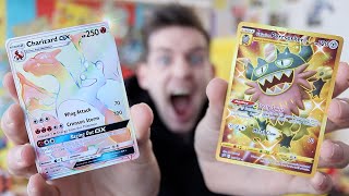 Ahhhh I Got Rainbow Rare Charizard Gold Galarian Perrserker Youtube