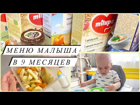 МЕНЮ МОЕГО РЕБЁНКА В 9 МЕСЯЦЕВ