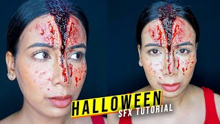 SPLIT FOREHEAD / SFX Halloween Makeup Tutorial