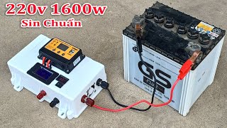 Tự Chế Bộ Trạm Điện Lưu Động 1600w Năng Lượng Mặt Trời kiểu này rất tiện luôn