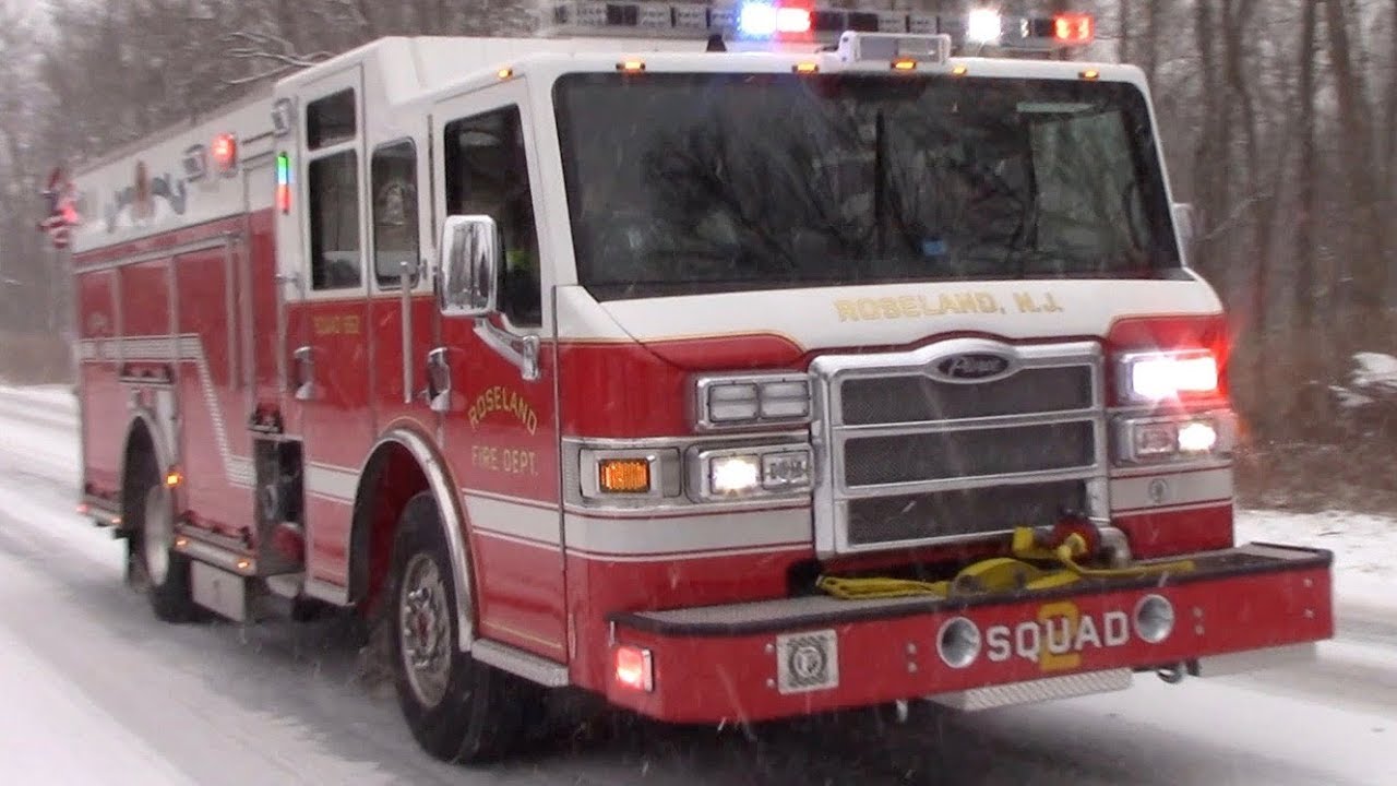 Roseland Fire Department Squad 2 Responding 2718 YouTube