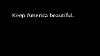 Keep America Beautiful PSA Ad