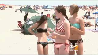 Thousands Head Out To Soak Up The Sun On Long Island