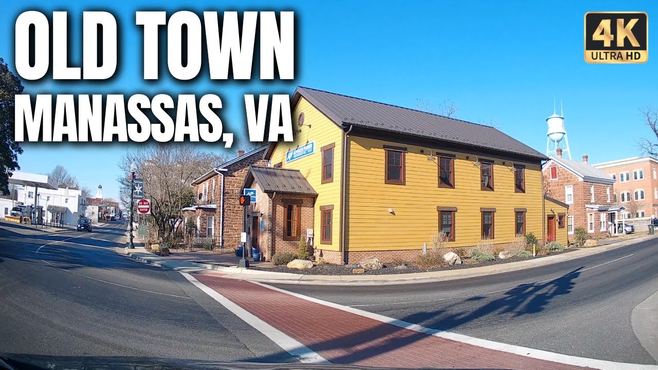 Driving in Old Town Manassas Virgina | 2022