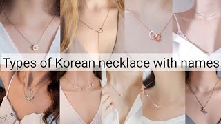 Types of Korean necklace with names||THE TRENDY GIRL screenshot 3