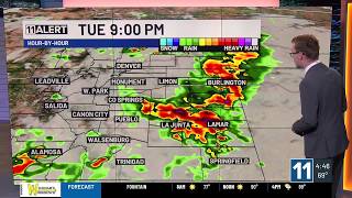 More storms with hail and flooding possible Tuesday