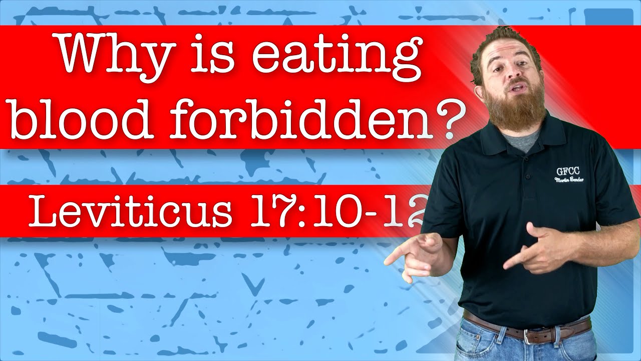 Why is eating blood forbidden? Leviticus 171012 YouTube