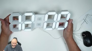 3D LED Digital Wall Clock with Remote Control