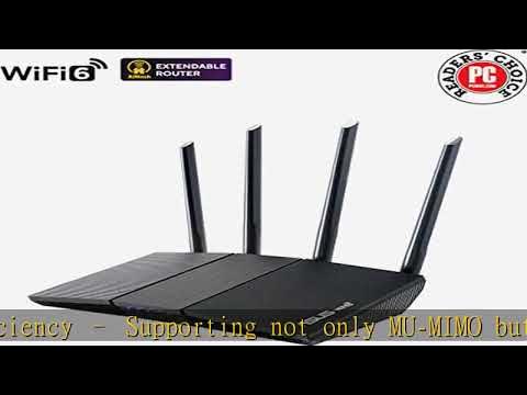 ASUS RT-AX1800S Dual Band WiFi 6 Extendable Router, Subscription-Free