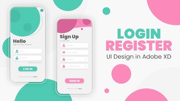Adobe XD Login - Register (Mockup) - Speed Art