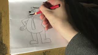 Drawing and Colouring Yogi Bear STILL asking you to suggest the title and plot of his CGI film
