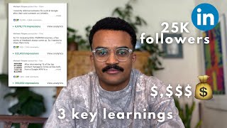 How I grew from 0 to 25,000 LinkedIn Followers, FAST