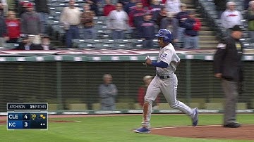 CLE@KC: Aoki hits an RBI single into left field