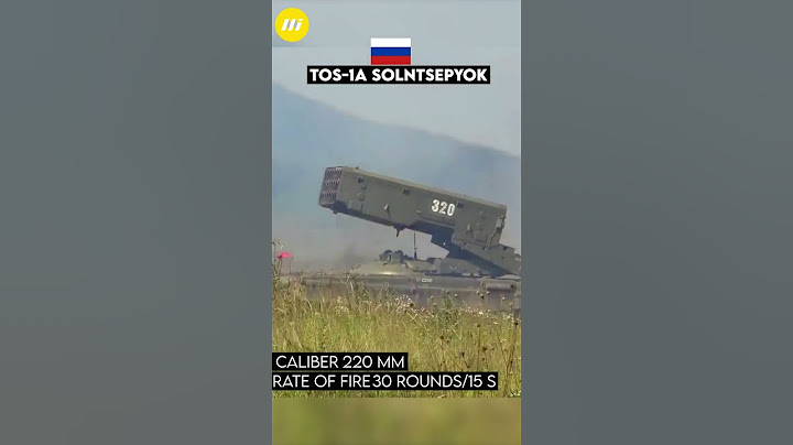 Russia Multiple rocket launcher TOS 1A Solntsepyok "Scorching sunlight" system