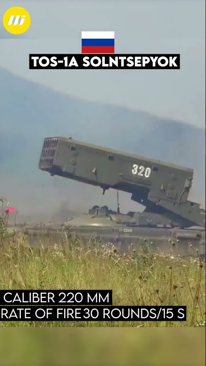 Russia Multiple rocket launcher TOS 1A Solntsepyok 'Scorching sunlight' system
