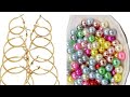 3 DIY party wear ear hoops and ear hangings making at home