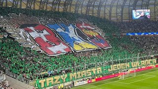 "TRZY MIASTA JEDEN WŁADCA" - oprawa kibiców Lechii Gdańsk na meczu z Arką Gdynia | 19.05.2024