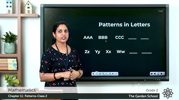 Grade 2 Mathematics Chapter 11 Class 2 Patterns in Numbers and Letters