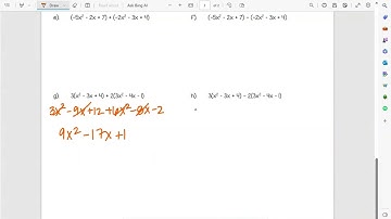 Adding and Subtracting Polynomials Notes Video #2
